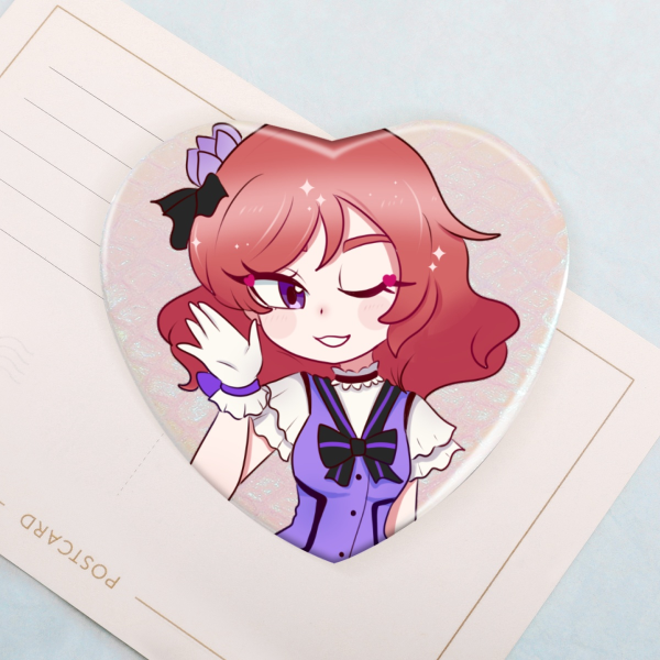 Love Live Maki nishikino heart badge