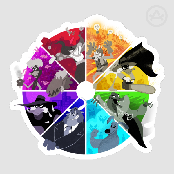 Darkwing Color Wheel Sticker