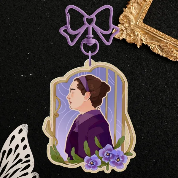 [ The Testaments ] Becka Wood Keychain