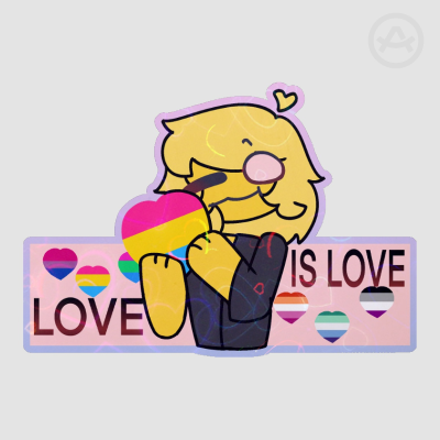 Notical gijinka Love is Love sticker