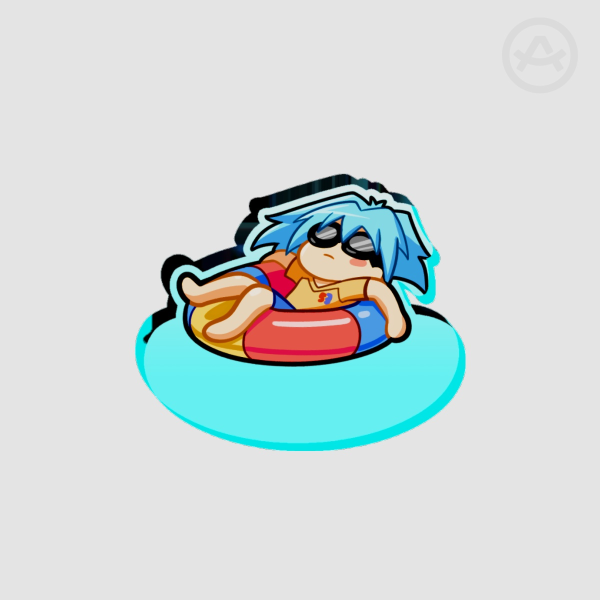Toy Car Chilling Rocking Acrylic Standee