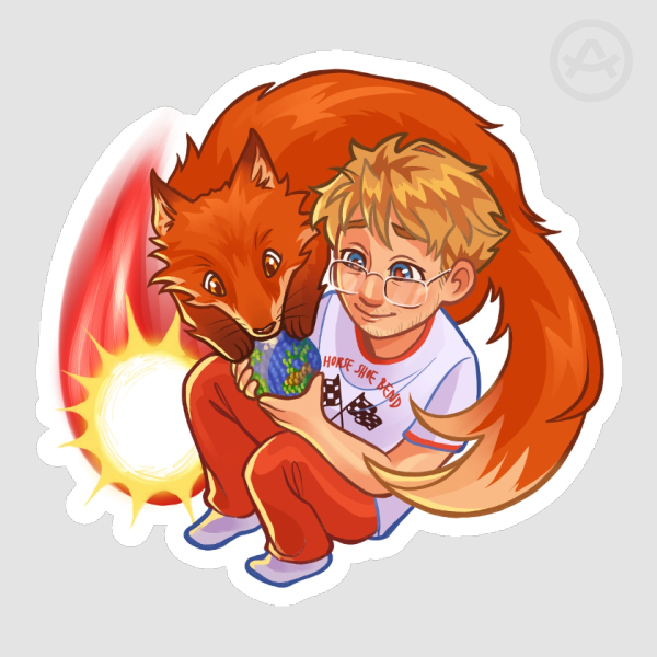 Ryland Grace with Fox Sticker