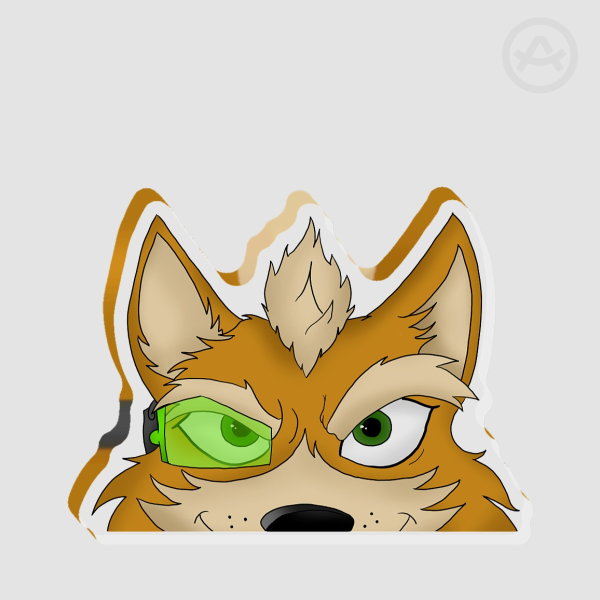 Starfox Fox McCloud Inspired Thick Acrylic Stand (No Base)