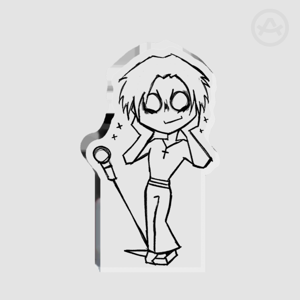 Yungblud Thick Acrylic Stand No Base - 0.27"(70mm), 0.39"(10mm)