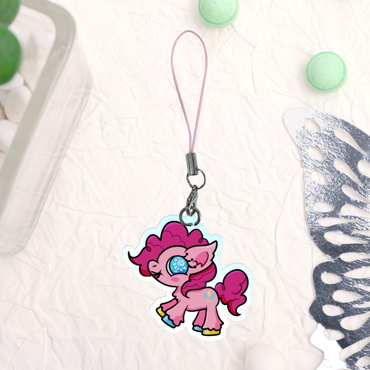 Pinkie Pie Phone Charm