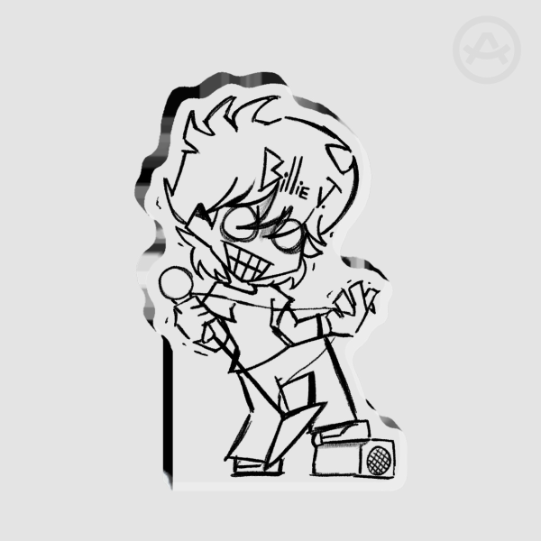 Billie Joe Armstrong Thick Acrylic Stand No Base - 0.27"(70mm), 0.39"(10mm)
