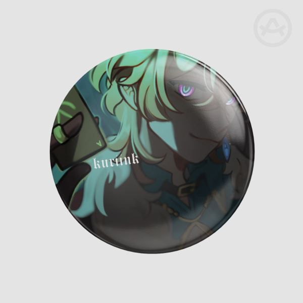 Aventurine Round Badge
