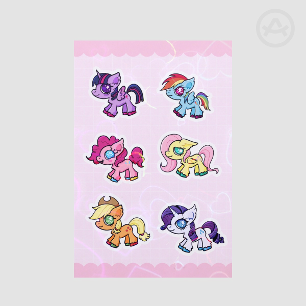 MLP Mane Six Sticker Sheet