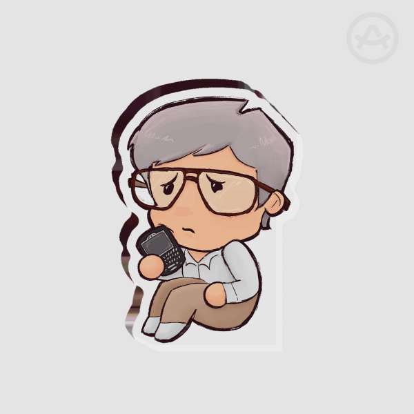 mike blackberry thick acrylic standee