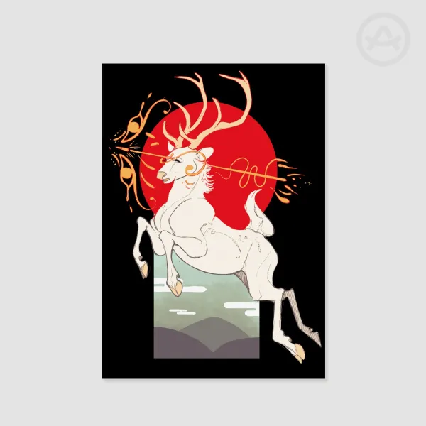 The Hunt of The White Deer Print