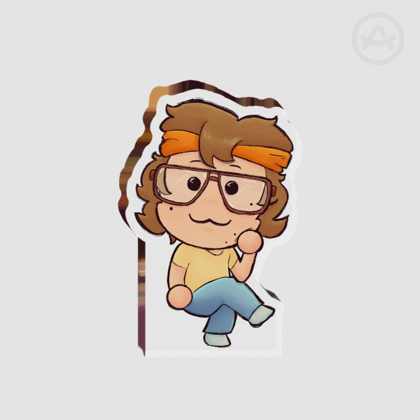 doug blackberry thick acrylic standee