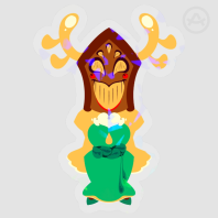 Ms. Ann Tique Chibi Die Cut Sticker