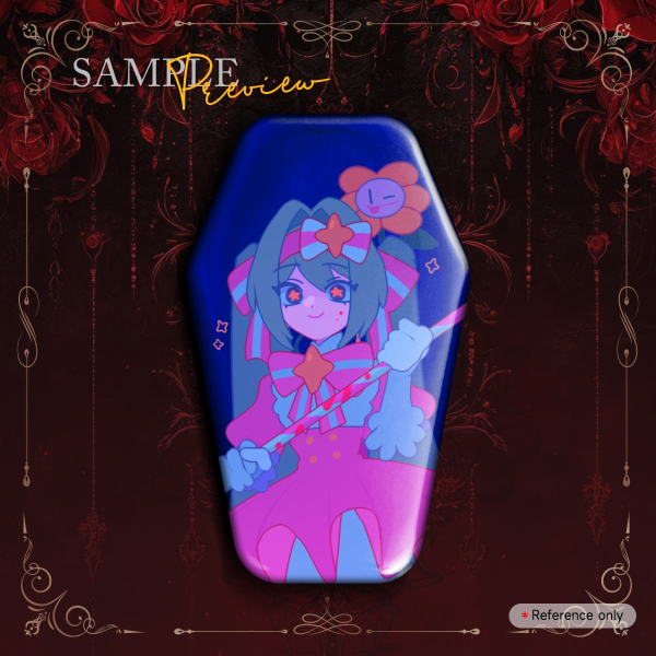 Retry Now Miku (and Flowey) Holographic Badge