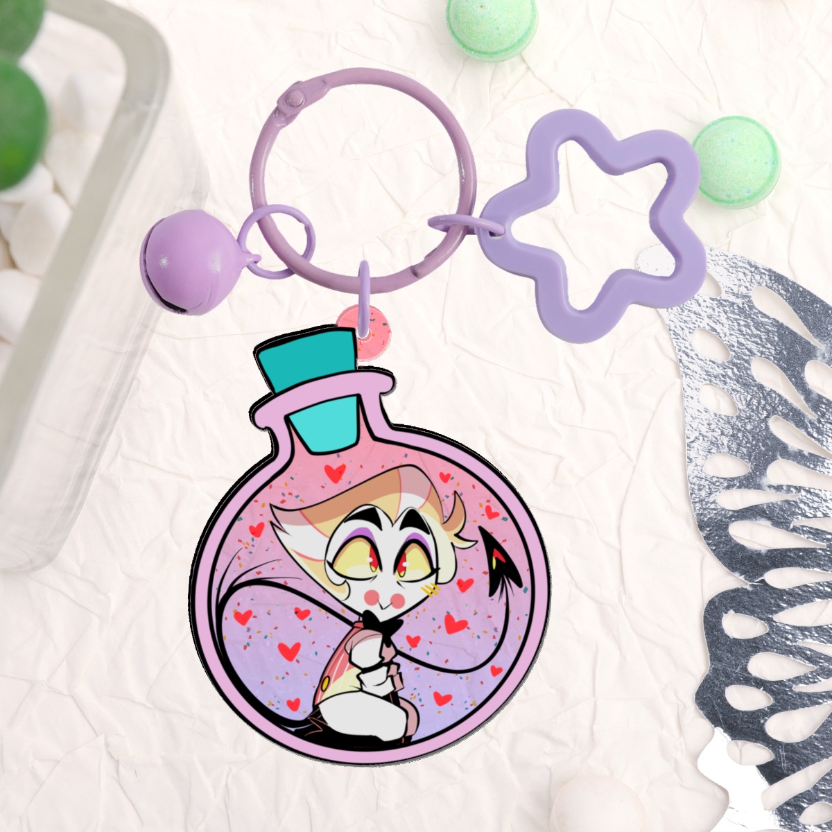 [BOTTLE KEYCHAIN] full of love
