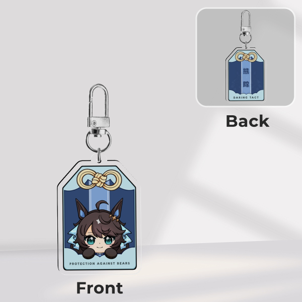 Umamusume Daring Tact - Omamori (Protection Against Bears) Keychain