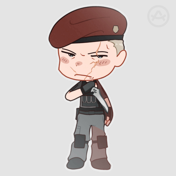 Jack Krauser Resident Evil 4 Sticker