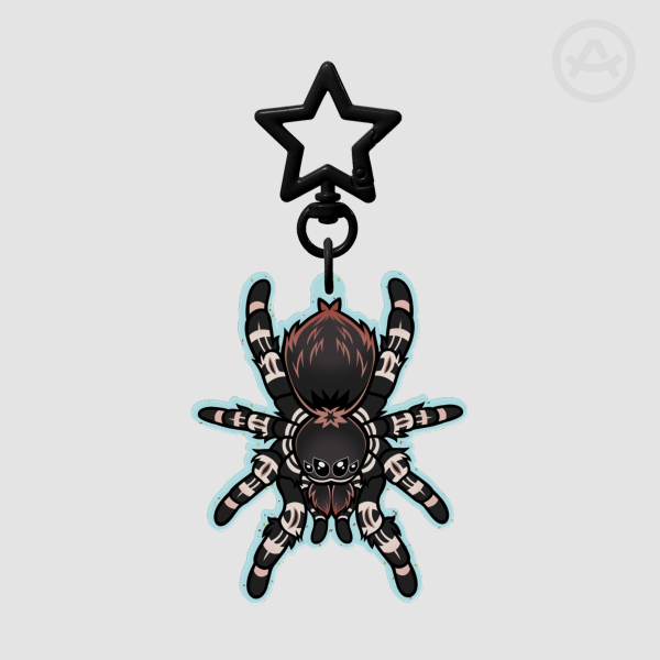 Tarantula sparkly Keychain