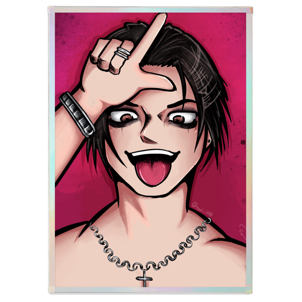 Yungblud Artboard with Rainbow-Edged - 5.8" x8.3"(148x210mm)