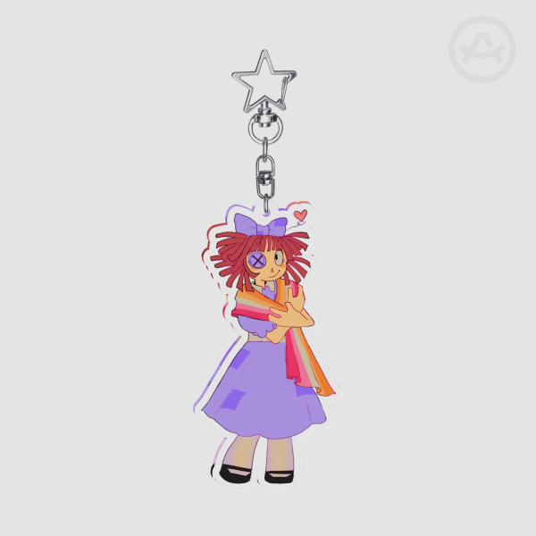 Lesbian Ragatha Pride keychain
