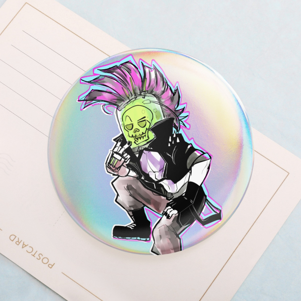 Dead As Disco - Hemlock Holographic Badges