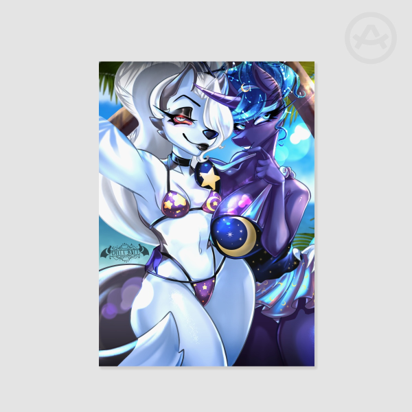 Loona x Luna Beach A4 Print
