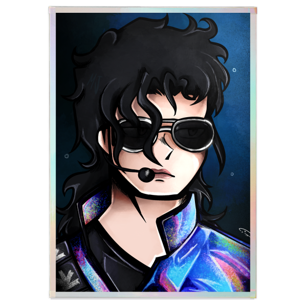 MJ (DANGEROUS TOUR) Artboard with Rainbow-Edged - 5.8" x8.3"(148x210mm)