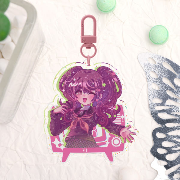 Rise Kujikawa Glitter Acrylic Keychain