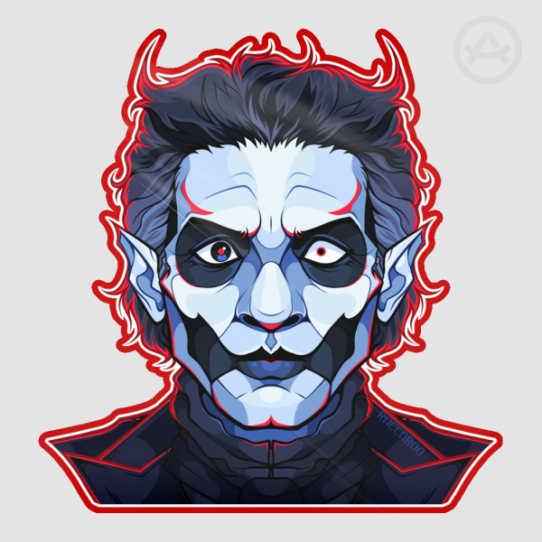 Papa IV Ghost Sticker