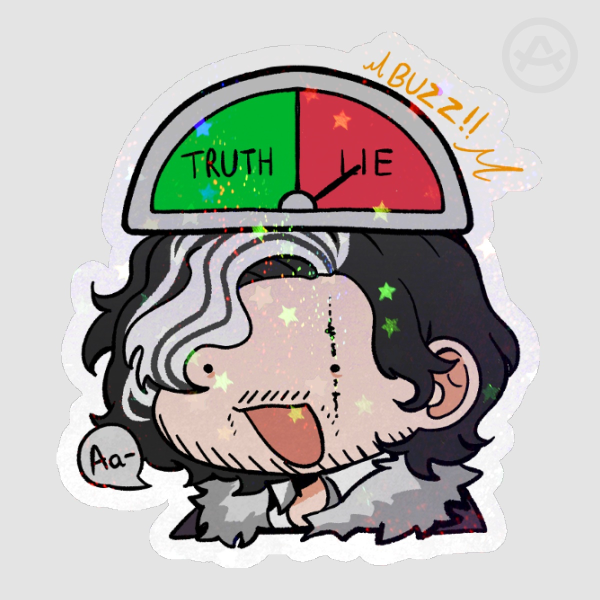 [E33] Verso Lie Detector Sticker