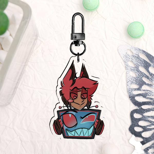 Radiostatic Acrylic Keychain