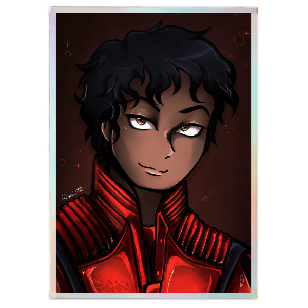 MJ (THRILLER) Artboard with Rainbow-Edged - 5.8" x8.3"(148x210mm)