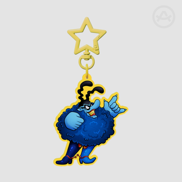 Blue meanie keychain