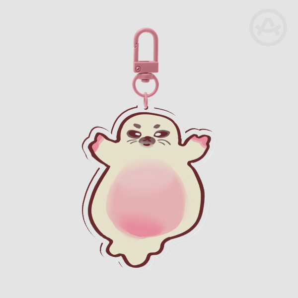 Full of Soup Seal Keychain