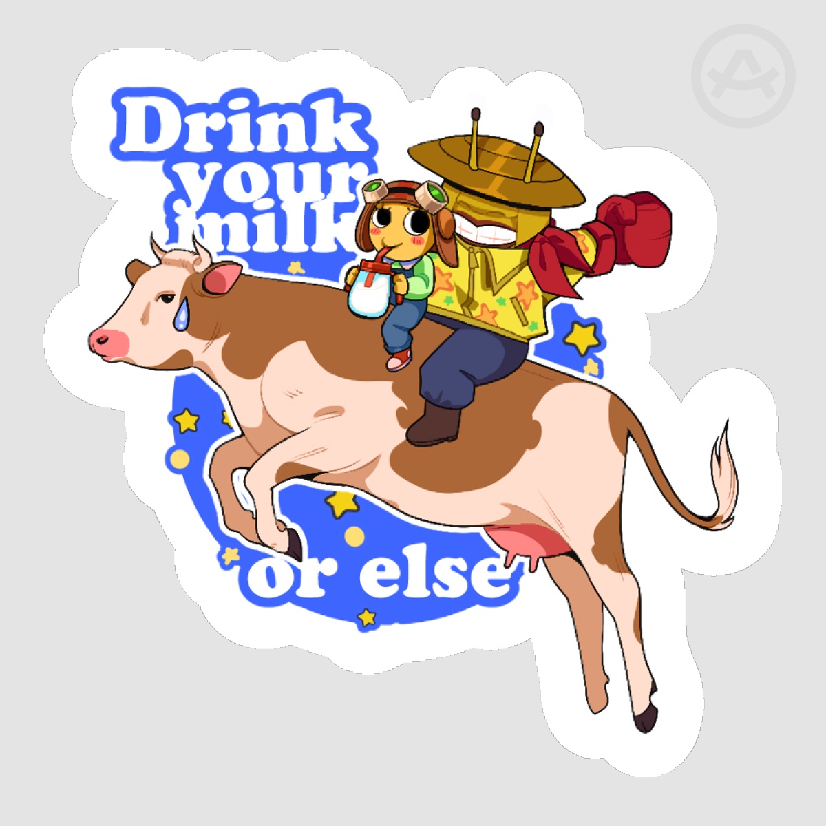Got Milk? Sticker (Peeny Weeny & Chiquitita)