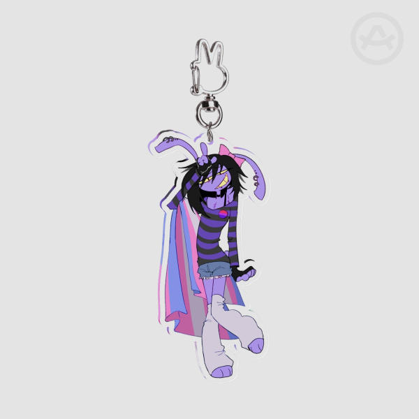 Trans & Bisexual Jax Pride keychain