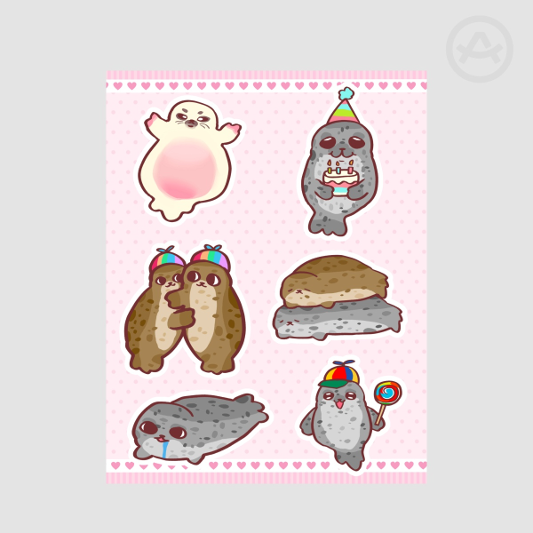 Silly Seal Sticker Sheet!
