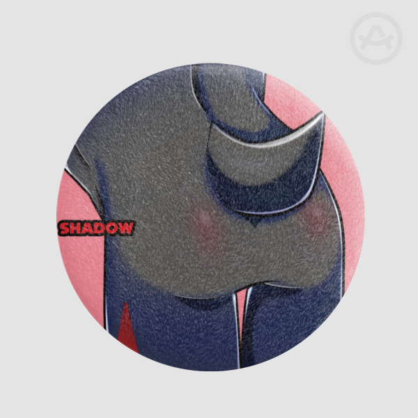 Shadow's butt Plush Badges