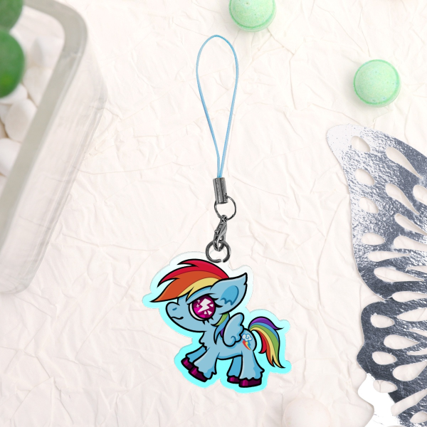 Rainbow Dash Phone Charm