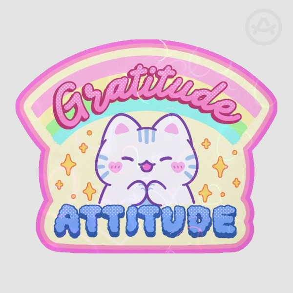Gratitude Attitude Die Cut Stickers