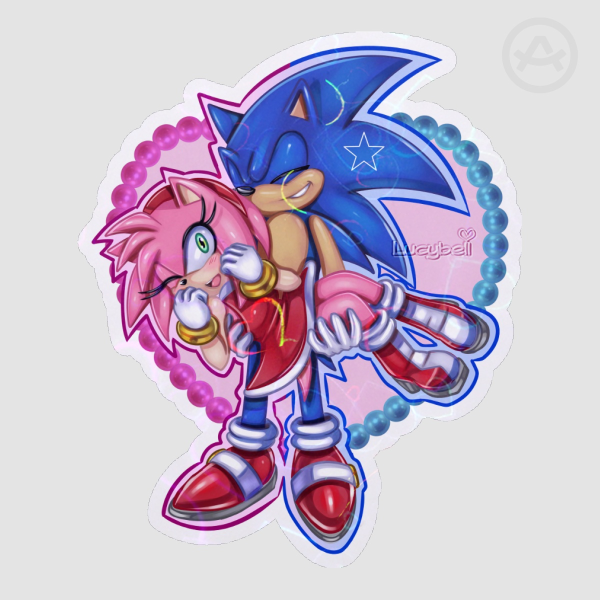 SonAmy Die Cut Stickers