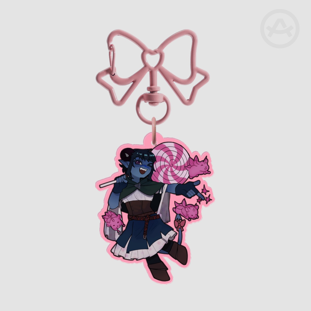 jester lavorre acrylic keychain | critical role: mighty nein