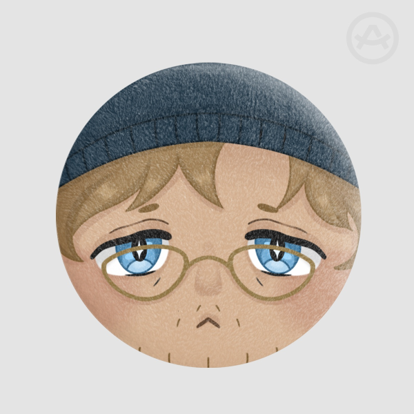 Miserable Grace Plush Badge