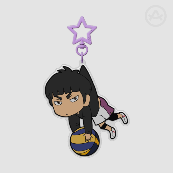 Goshiki Tsutomu Haikyuu Epoxy Clear Acrylic Keychains