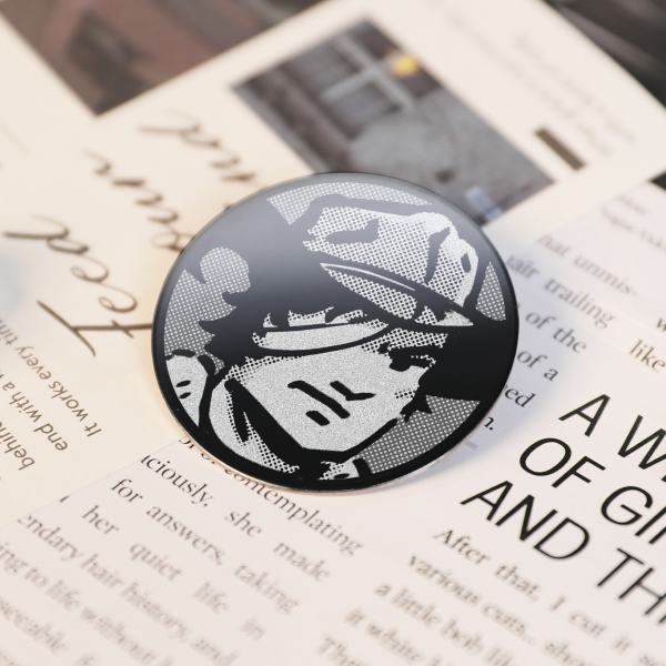 Carl Grimes Metal Pin