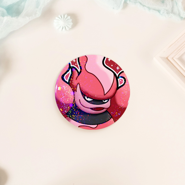 Shiny Magmortar Holographic Pinback Button