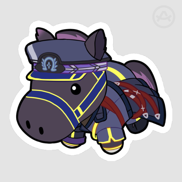 Fenomeno Horse Plushie Sticker