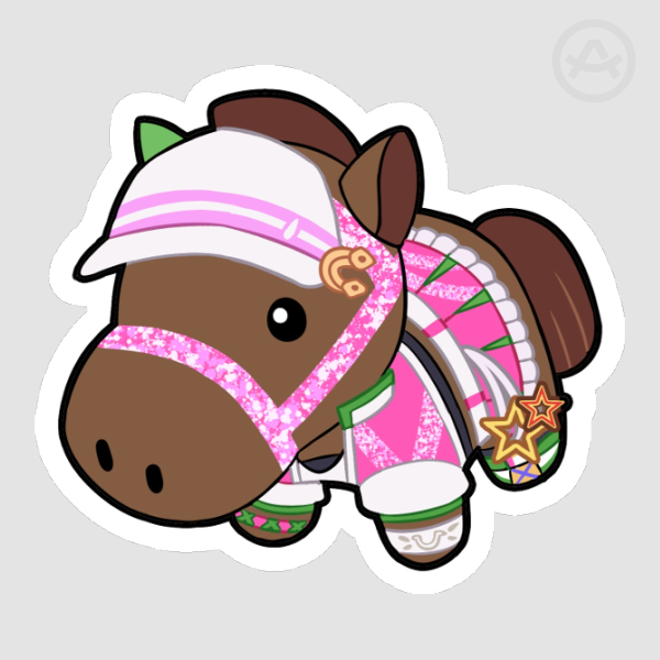 Ines Fujin Horse Plushie Sticker