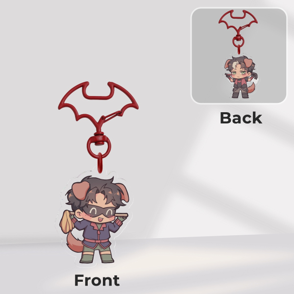 Kemonomimi Red Hood/Tiny Titans keychain