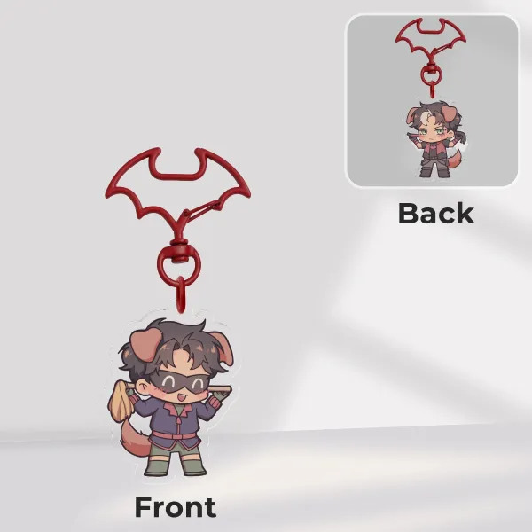 Kemonomimi Red Hood/Tiny Titans keychain