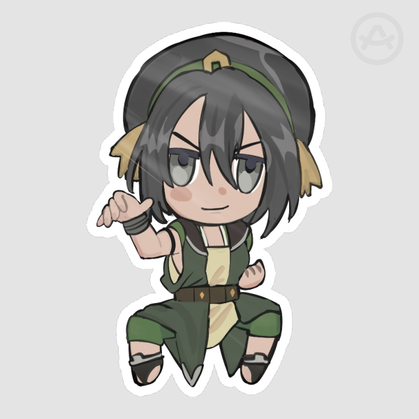 ATLA Toph Sticker